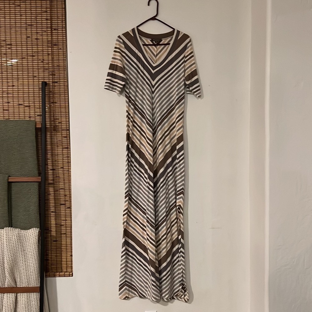 Brown and white maxi dress Tommy Bahamas